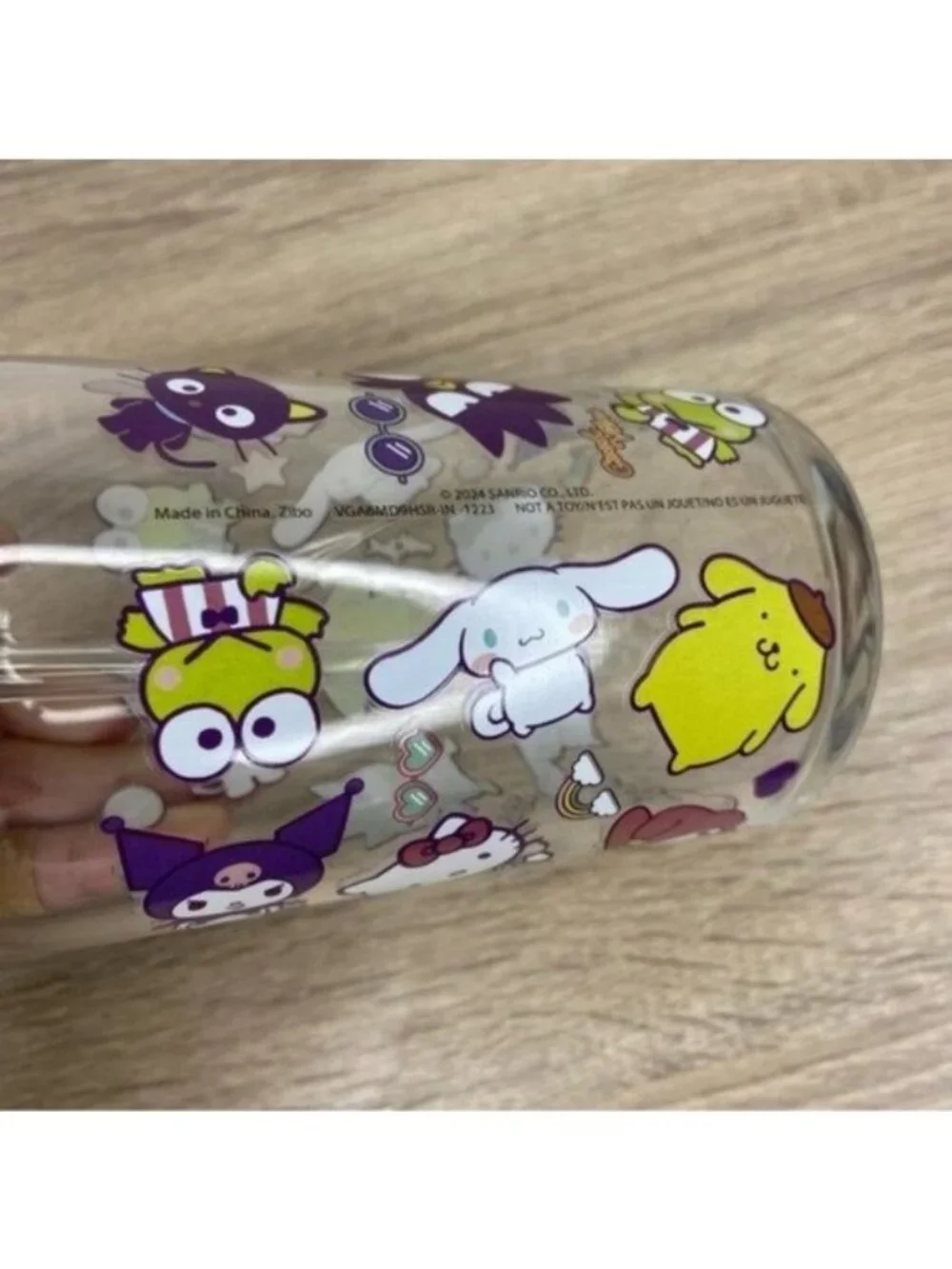 Hello Kitty & Friends Glass Straw Can Cup NEW